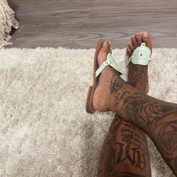 Jack Rogers Green Sandals Size 10 - Picture 2 of 11